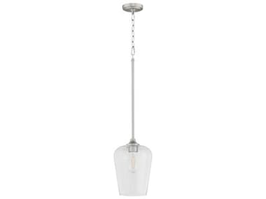 Quorum Raymond 1-Light Satin Nickel Mini Pendant QM331365