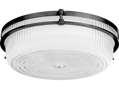 Quorum Emory 1-Light Matte Black Flush Mount QM3681459