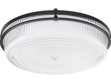Quorum Emory 1-Light Matte Black Flush Mount QM3681859