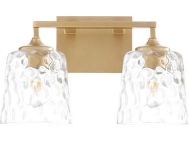 Quorum Eldorado 2-Light Aged Brass Vanity Light QM50052180