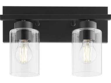 Quorum Carter 2-Light Matte Black Vanity Light QM5012259