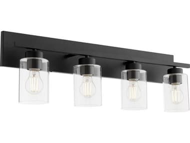 Quorum Carter 4-Light Matte Black Vanity Light QM5012459