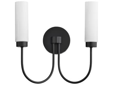 Quorum Jerome 2-Light Matte Black Wall Sconce QM5024259