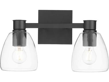 Quorum Relo 2-Light Matte Black Vanity Light QM515259