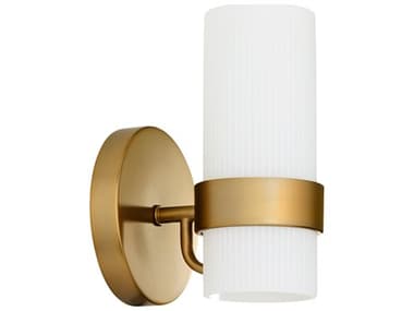 Quorum Sojourn 1-Light Brushed Brass Wall Sconce QM5169147
