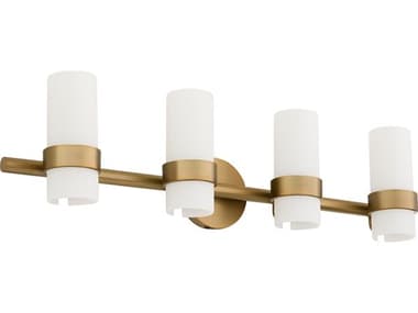Quorum Sojourn 4-Light Brushed Brass Vanity Light QM5169447