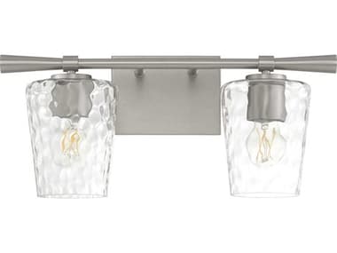 Quorum Goodwin 2-Light Satin Nickel Vanity Light QM5204265