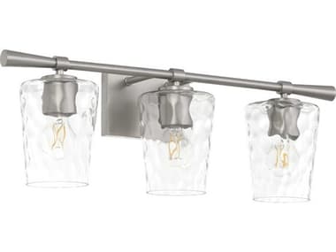 Quorum Goodwin 3-Light Satin Nickel Vanity Light QM5204365