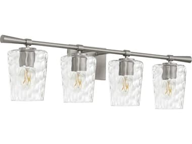 Quorum Goodwin 4-Light Satin Nickel Vanity Light QM5204465