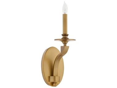 Quorum Chantelle 1-Light Brushed Brass Wall Sconce QM5240147