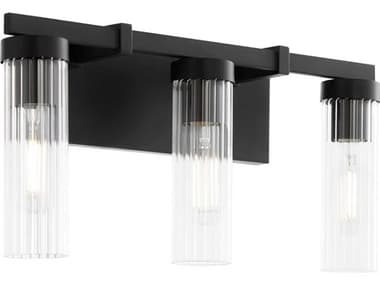 Quorum Kilbey 3-Light Matte Black Vanity Light QM533359