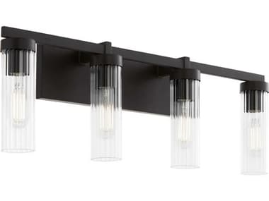 Quorum Kilbey 4-Light Matte Black Vanity Light QM533459