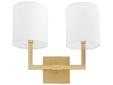 Quorum Bolero 2-Light Aged Brass Vanity Light QM5377280