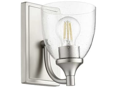 Quorum Enclave 1-Light Satin Nickel Wall Sconce QM54591265