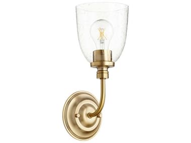 Quorum Rossington 1-Light Aged Brass Wall Sconce QM55221280