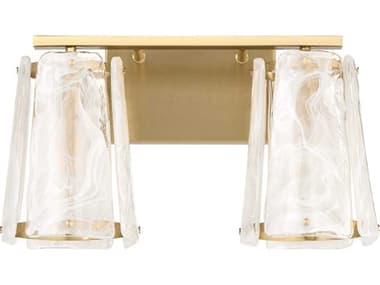 Quorum Prestige 2-Light Aged Brass Vanity Light QM5575280