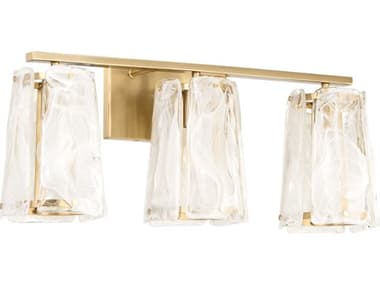 Quorum Prestige 3-Light Aged Brass Vanity Light QM5575380