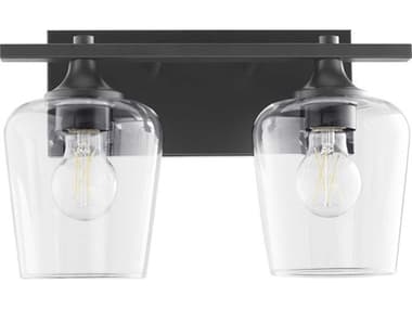 Quorum Veno 2-Light Matte Black Vanity Light QM558259