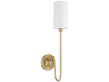 Quorum Charlotte 1-Light Aged Brass Wall Sconce QM597180