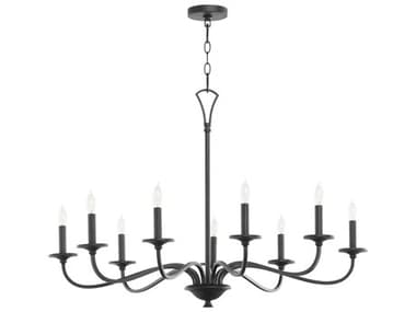 Quorum Maryse 9-Light Matte Black Candelabra Chandelier QM6021959