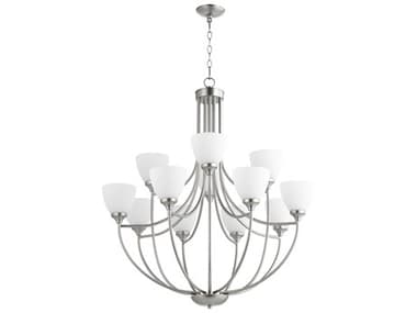 Quorum Enclave 12-Light Satin Nickel Chandelier QM60591265