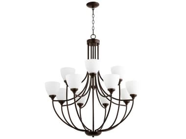 Quorum Enclave 12-Light Oiled Bronze Chandelier QM60591286