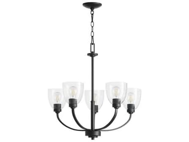 Quorum Reyes 5-Light Textured Black Chandelier QM6060569