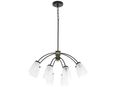 Quorum Arpeggio 8-Light Matte Black Chandelier QM6077859