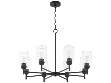 Quorum Wallinger 8-Light Matte Black Chandelier QM6112859