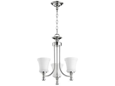 Quorum Rossington 3-Light Polished Nickel Chandelier QM6122362