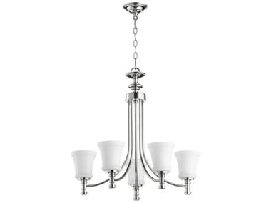 Quorum Rossington 5-Light Polished Nickel Chandelier QM6122562