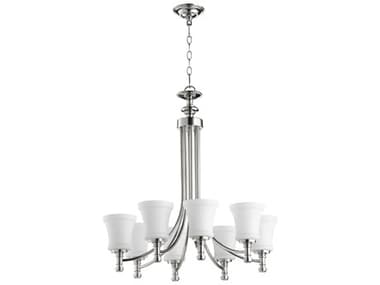 Quorum Rossington 8-Light Polished Nickel Chandelier QM6122862