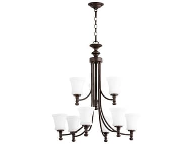 Quorum Rossington 9-Light Oiled Bronze Chandelier QM61229186