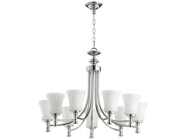 Quorum Rossington 9-Light Polished Nickel Chandelier QM6122962