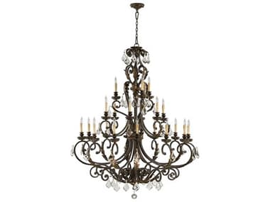 Quorum Rio Salado Toasted Sienna With Mystic Silver 21-light 51'' Wide Large Chandelier QM61572144