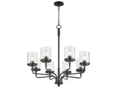 Quorum Starky 8-Light Matte Black Chandelier QM617859