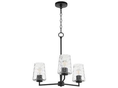 Quorum Goodwin 3-Light Matte Black Chandelier QM6204359