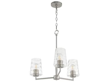 Quorum Goodwin 3-Light Satin Nickel Chandelier QM6204365