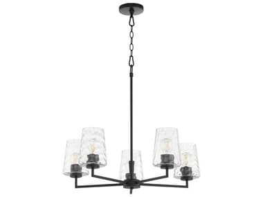 Quorum Goodwin 5-Light Matte Black Chandelier QM6204559