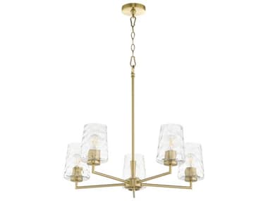 Quorum Goodwin 5-Light Aged Brass Chandelier QM6204580