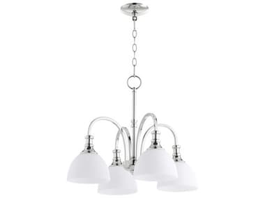 Quorum Richmond 4-Light Polished Nickel Dome Chandelier QM6211462