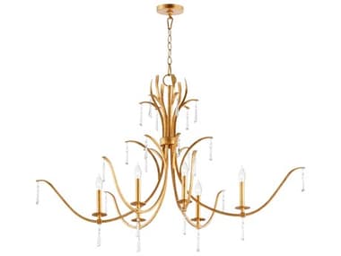 Quorum Majesty 6-Light Gold Leaf Candelabra Chandelier QM621674