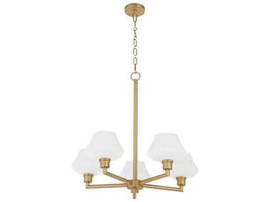 Quorum Cassini 5-Light Aged Brass Chandelier QM6221580