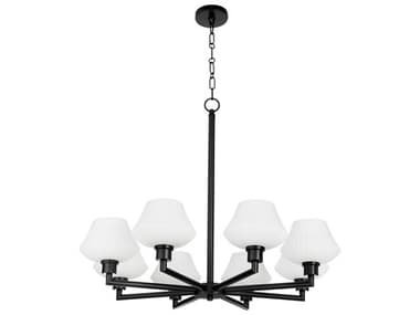 Quorum Cassini 8-Light Matte Black Chandelier QM6221859