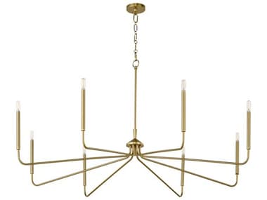 Quorum Providence 8-Light Aged Brass Candelabra Chandelier QM6238880