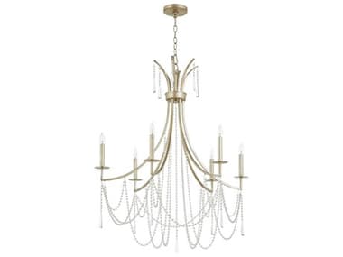 Quorum Malin 6-Light Antique Silver Candelabra Chandelier QM628660