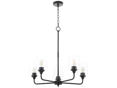 Quorum Raymond 5-Light Matte Black Chandelier QM6313559