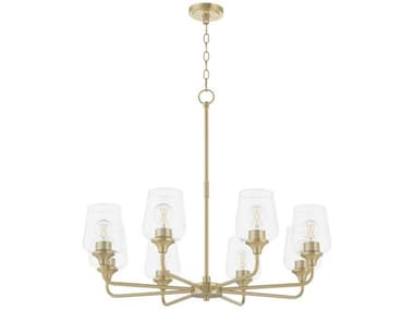 Quorum Raymond 8-Light Aged Brass Chandelier QM6313880