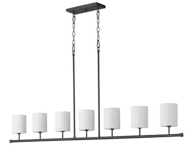 Quorum Harmony 7-Light Matte Black Cylinder Island Pendant QM647759