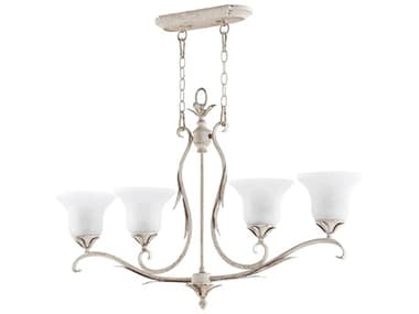 Quorum Flora 4-Light Persian White Traditional Island Pendant QM6572470